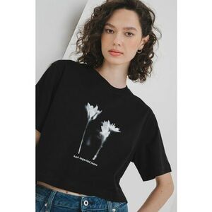 Tricou crop din bumbac organic imagine