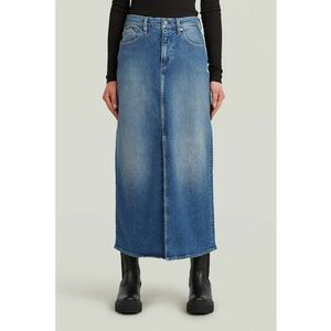 Fusta din denim cu croiala dreapta Viktoria imagine