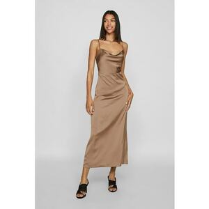 Rochie maxi cu aspect satinat imagine
