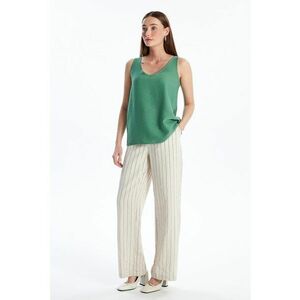 Top slim fit cu bretele incrucisate imagine