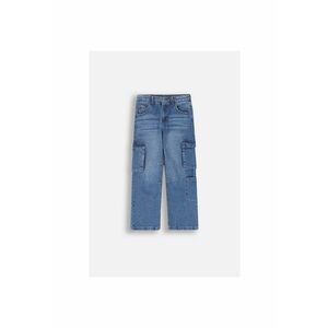 Pantaloni copii - model cargo - bleumarin - bumbac imagine