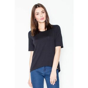 Tricou dama - Spatele gol - Viscoza/Elastan - Negru imagine