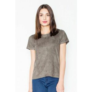 Tricou dama - Poliester/Elastan - Cu fermoar - Masliniu imagine