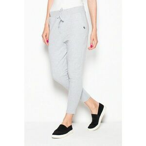 Pantaloni dama VT048 - gri - bumbac/elastan - model confortabil imagine