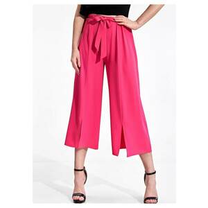 Pantaloni dama - roz - poliester - design elegant - confortabil imagine