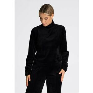 Hanorac dama M967 - negru - aspect catifea - poliester imagine