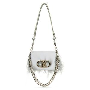 Geanta crossbody mica cu detalii cu pene Lapuffy imagine