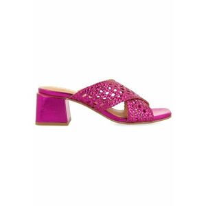 Sandale de piele cu barete impletite Clarcona imagine