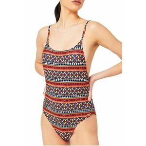 Costum de baie dintr-o piesa cu model grafic - imagine