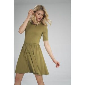 Rochie de vara - M751 - maneca scurta - verde imagine
