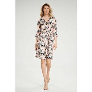 Rochie M701 - imprimeu floral - multicolor - poliester imagine