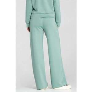 Pantaloni dama - tricot/elastan - verde menta - imagine