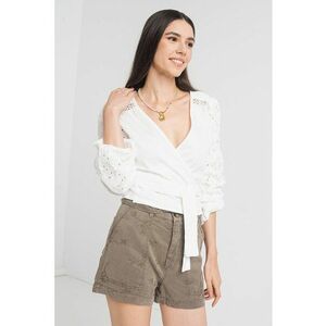 Bluza petrecuta din dantela San Gallo imagine