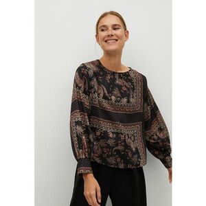 Bluza vaporoasa cu imprimeu paisley Eros imagine