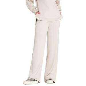 Pantaloni dama - tricot/elastan - bej - imagine