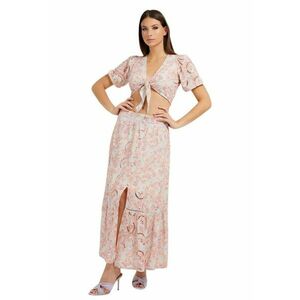 Bluza crop cu broderie imagine