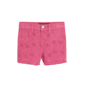 Pantaloni scurti din denim cu broderie - imagine