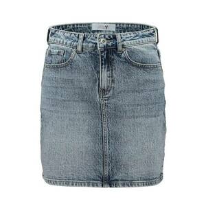 Fusta cambrata din denim imagine