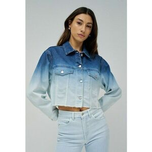 Jacheta crop din denim imagine