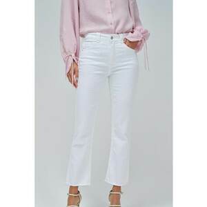 Blugi crop cu talie inalta imagine