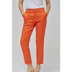 Pantaloni regular fit din amestec de in imagine