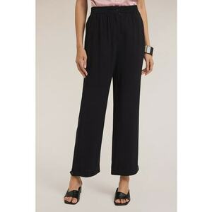 Pantaloni crop cu talie inalta imagine