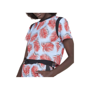 Tricou cu imprimeu tropical - imagine