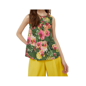 Top cu imprimeu floral - imagine