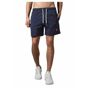 Pantaloni scurti de plaja bleumarin - 100% nailon - pentru barbati - set cu chiloti interiori imagine