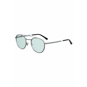 Ochelari de soare barbati argintii - lentile albastre - dimensiune 52x23x145mm - set cu etui original imagine