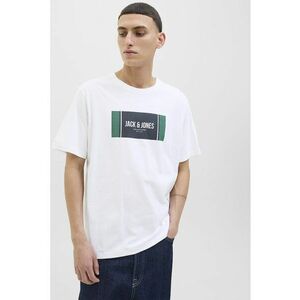 Tricou cu decolteu la baza gatului si imprimeu logo imagine