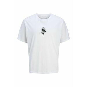 Tricou cu imprimeu si decolteu la baza gatului imagine