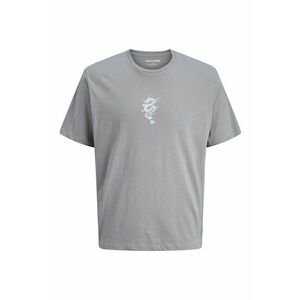 Tricou cu imprimeu si decolteu la baza gatului imagine