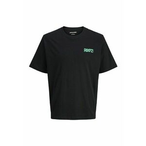 Tricou cu decolteu la baza gatului si imprimeu text imagine