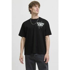 Tricou lejer de bumbac cu imprimeu grafic si text imagine