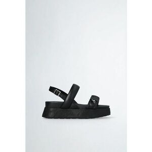 Sandale wedge de piele ecologica imagine