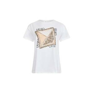 Tricou cu imprimeu floral si detaliu innodat imagine