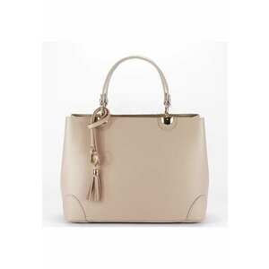Geanta nude de talie mare din piele naturala 1330 M9 17784 imagine