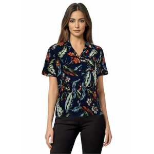 Camasa cu maneca scurta si model tropical imagine