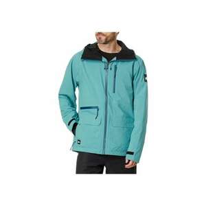 Jacheta sportiva pentru barbati S. Carlson Stretch Quest - impermeabila - cu gluga - albastra - poliester imagine