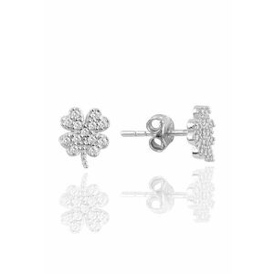 Cercei de argint decorati cu zirconia imagine
