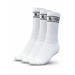Set de sosete lungi unisex cu banda logo - 3 perechi imagine