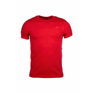 Tricou sport barbati - Cu logo pe fata - Bumbac - Rosu - imagine