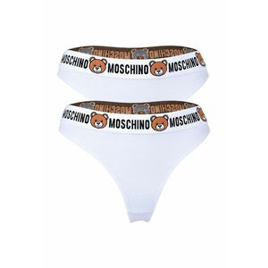 Set de chiloti tanga cu banda logo in talie - 2 perechi imagine