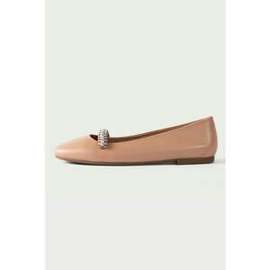 Balerini de piele cu strasuri Athena imagine