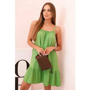 Rochie cu bretele si volane - imagine
