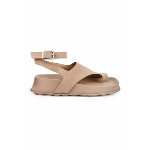 Sandale wedge de piele intoarsa imagine