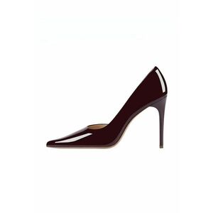 Pantofi D'Orsay din piele lacuita cu toc stiletto imagine