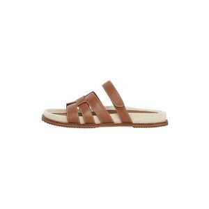 Papuci de piele cu velcro imagine