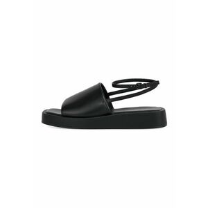 Sandale wedge de piele imagine